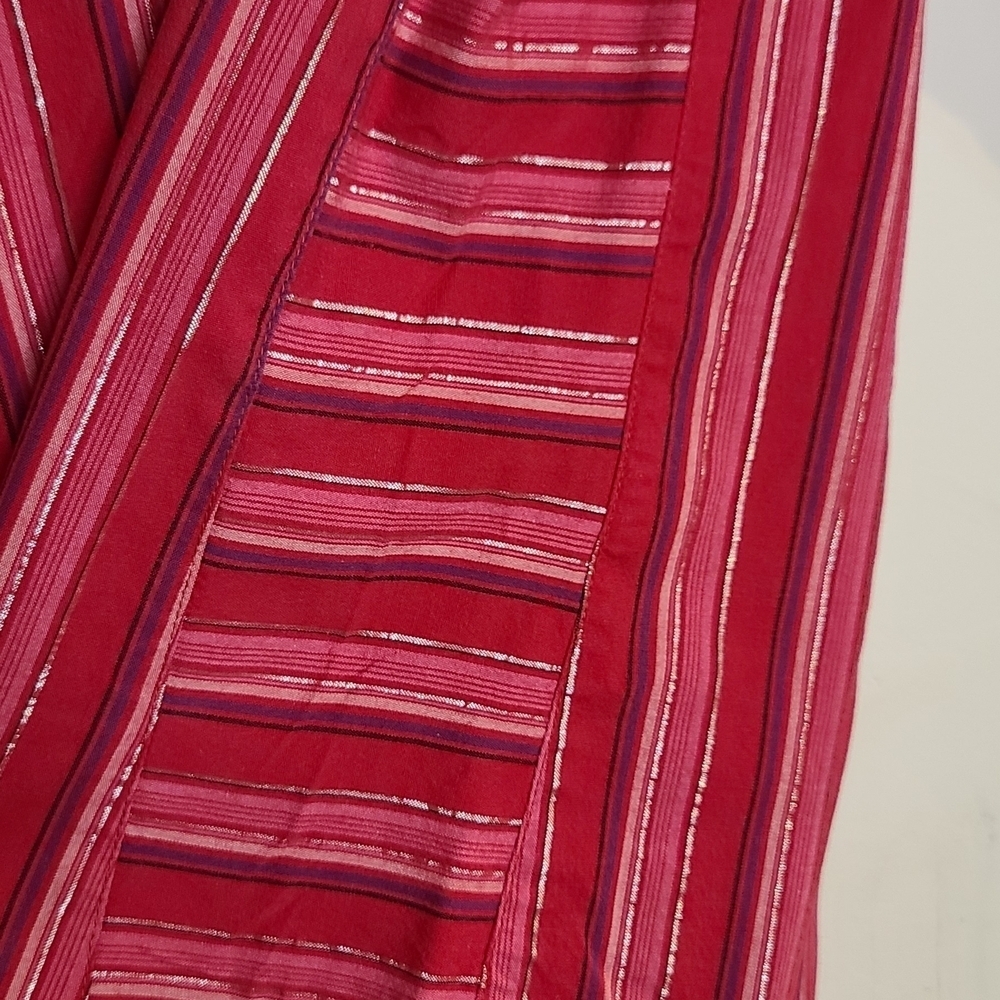 Twenty X Women's Pink Striped Long Sleeve Stretch Button-Down Shirt Size M - Picture 7 of 9